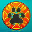 Big Stained Glass Paw